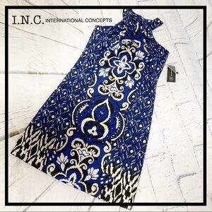 I.N.C. INTERNATIONAL CONCEPTS Dress Flower Ikat